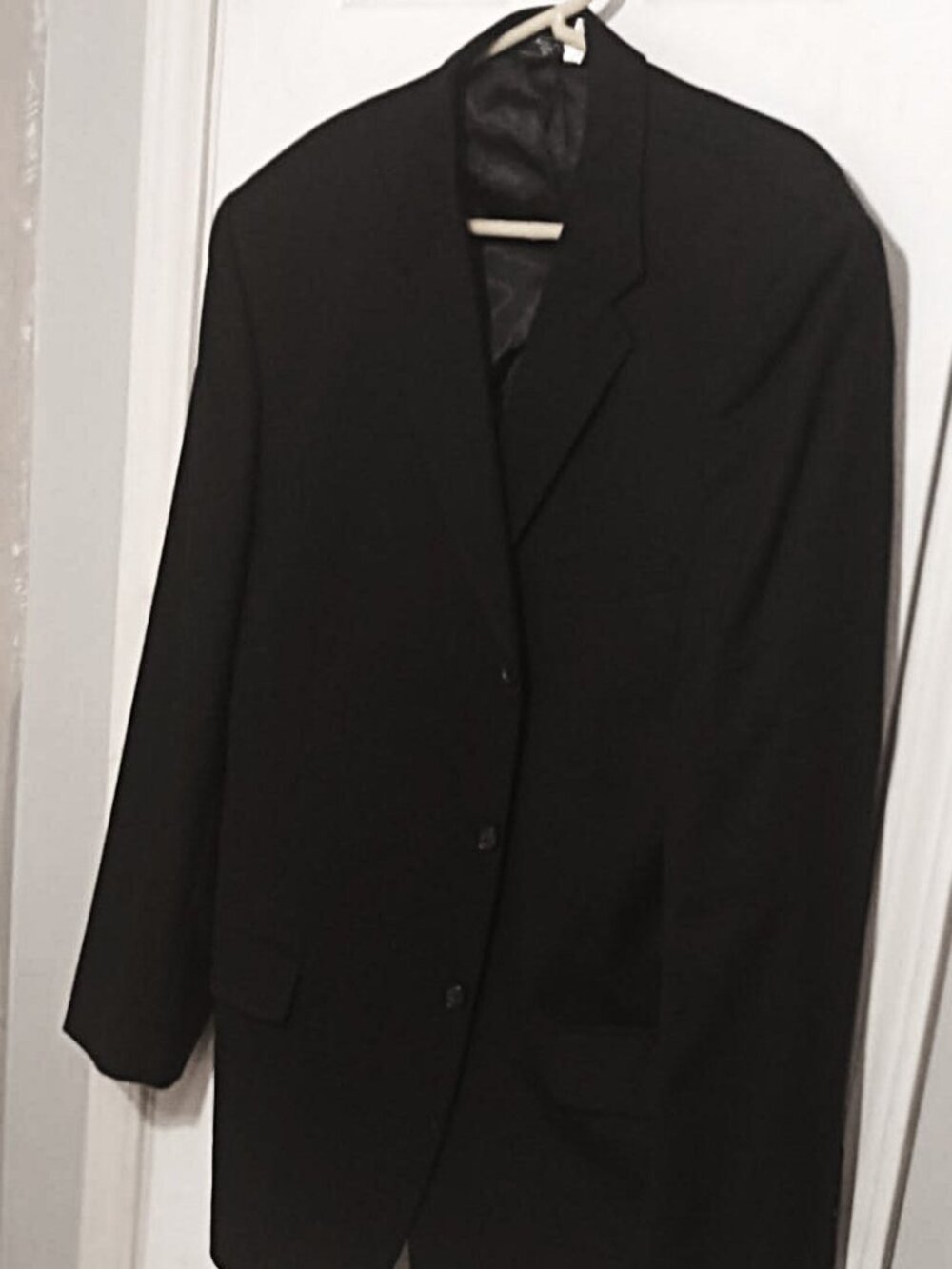 Stafford Men Black Suit Jacket Only  46L